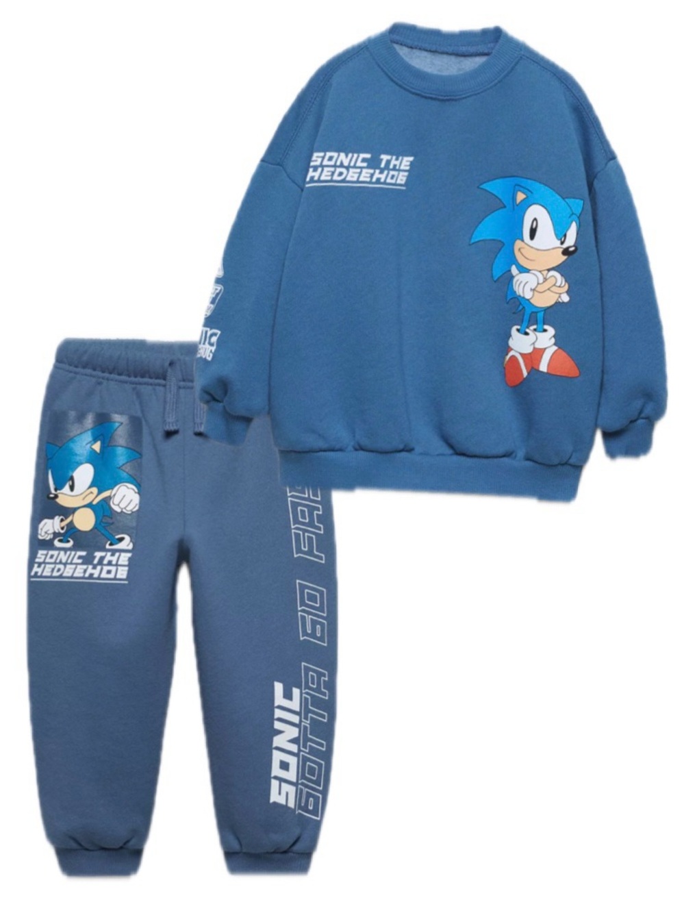 Zara Sonic the Hedgehog Blue Sweatshirt & Jogger Set